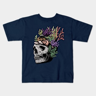 skull coral Kids T-Shirt